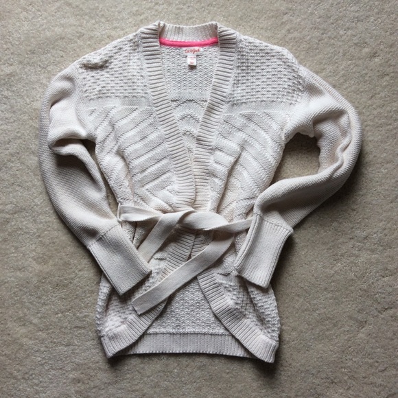 Cat & Jack Other - Girls Belted Cardigan Size 10/12
